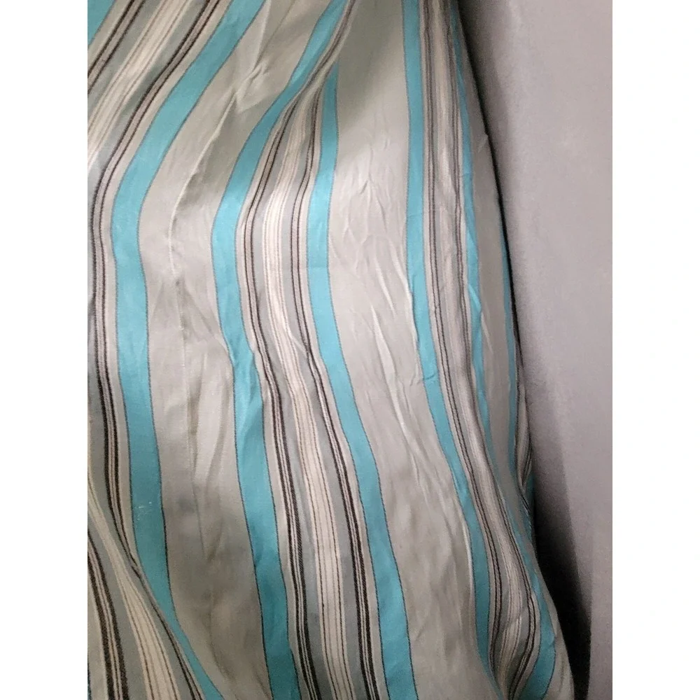 Vintage Old Stock Unused Mattress Ticking‎ Fabric Striped Turquoise